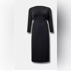 Torrid Black Maxi‎ Studio Knit Dress